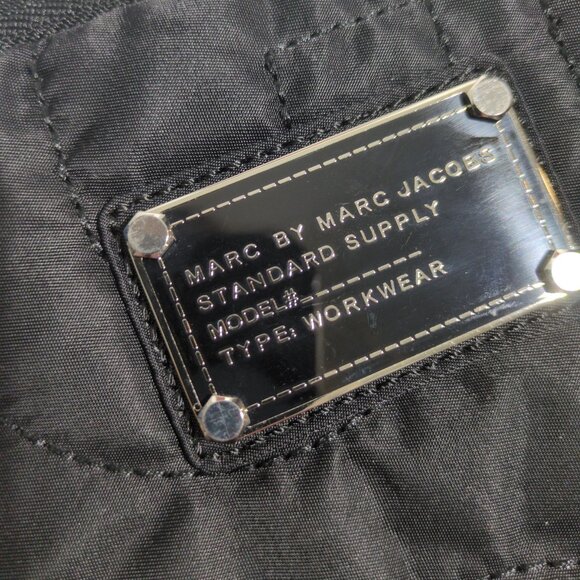 Marc By Marc Jacobs Tablet Tech Sleeve Black Zippered Pouch Quilted Nylon - Picture 9 of 9